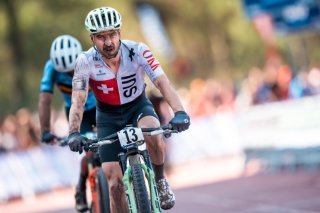 Nino Schurter va vivre ses derniers Mondiaux à Crans-Montana (archives). KEYSTONE/Maxime Schmid